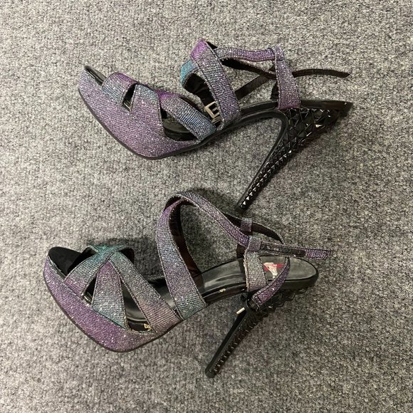 9&CO High Heels Open Toe Shoes Size 10M - Picture 1 of 4